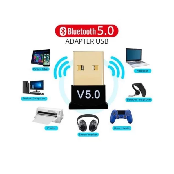 Adaptador E Receptor USB Bluetooth 5.0 Plug usb Transmissor de audio para Notebook - Imagem 4