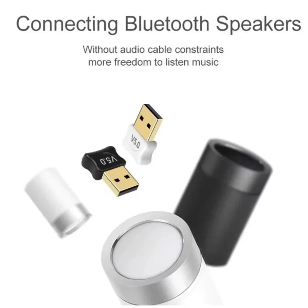 Adaptador E Receptor USB Bluetooth 5.0 Plug usb Transmissor de audio para Notebook - Imagem 6