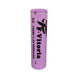 Bateria Recarregável 18650 Li-ion. Ideal para lanternas e aparelhos eletrônicos compatíveis com essa bateria.