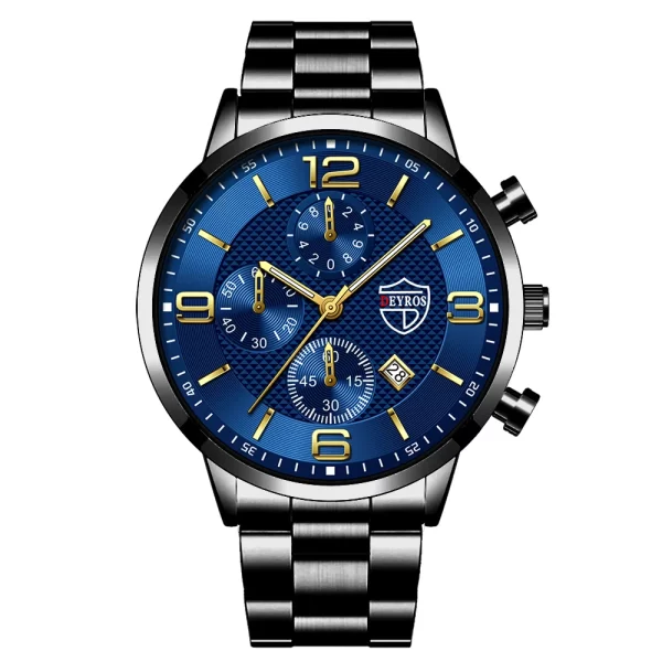 reloj hombre Luxury Business Men Watchs Stainless Steel Quartz WristWatch Male Leather Calendar Luminous Clock relogio masculino - Imagem 13