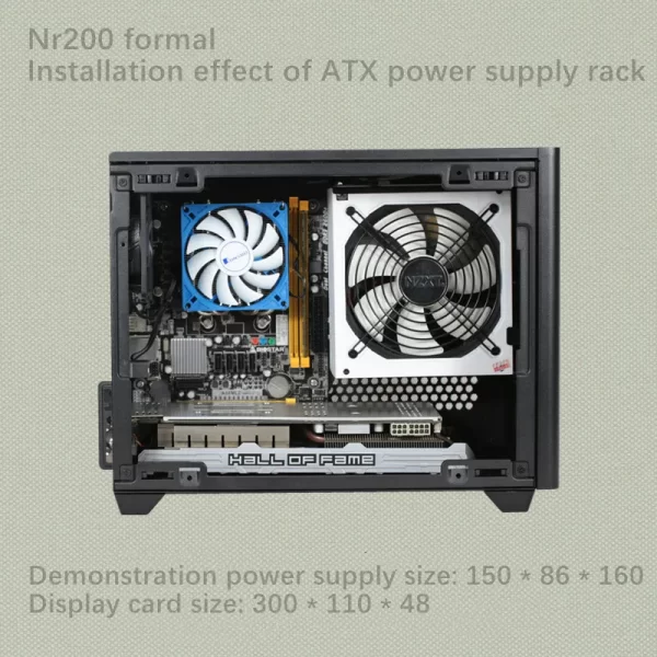 NR200 atx to sfx bracket nr200 atx to sfx power metal bracket Cool extreme bracket for Support hard disk, power supply - Imagem 2