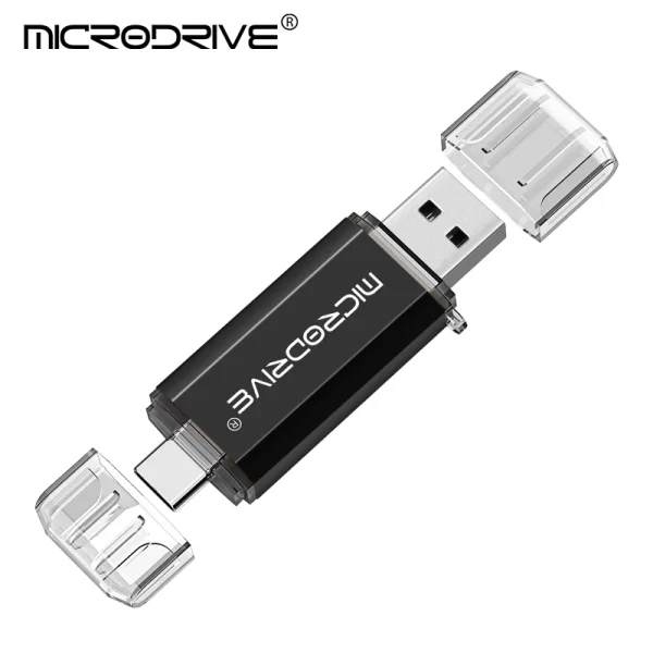Type C USB Flash Drive OTG 2 IN 1 USB 2.0 Micro USB Pen Drive 128GB 64GB 32GB 16GB 8GB 4GB Pendrive Flash Drive - Imagem 9