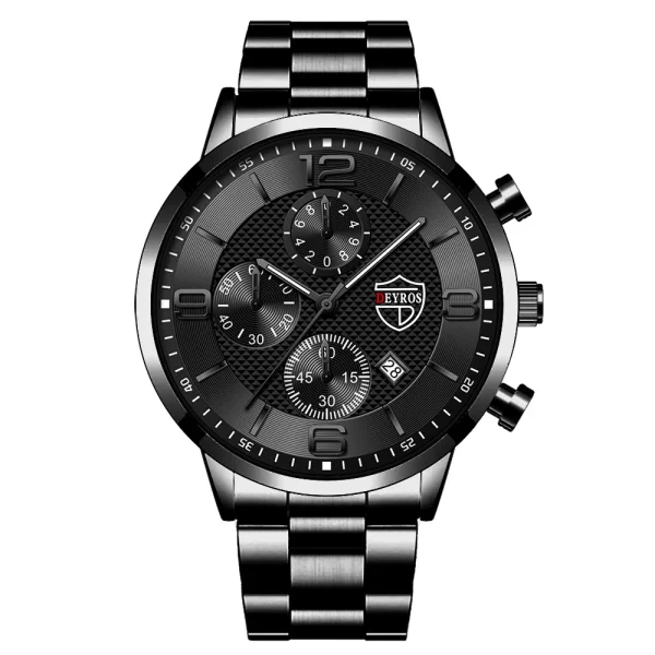 reloj hombre Luxury Business Men Watchs Stainless Steel Quartz WristWatch Male Leather Calendar Luminous Clock relogio masculino - Imagem 12