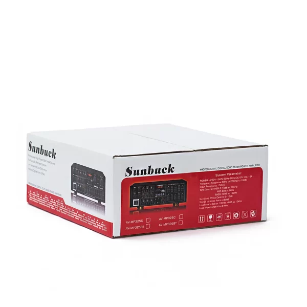 Sunbuck karaoke Sound amplifier 2.1 Channel 200W*2 High Power FM USB MP3 10 Segment Audio equalizer Car Bluetooth amplifier - Imagem 6