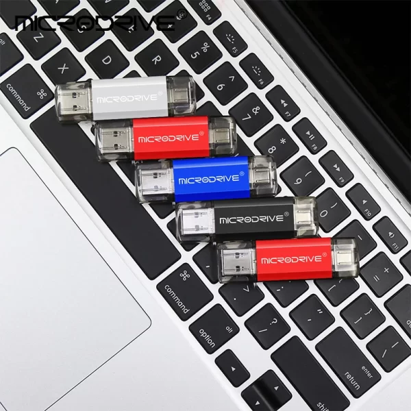 Type C USB Flash Drive OTG 2 IN 1 USB 2.0 Micro USB Pen Drive 128GB 64GB 32GB 16GB 8GB 4GB Pendrive Flash Drive - Imagem 5