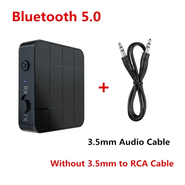 2 In 1 Bluetooth Audio Receiver Transmitter 3.5mm AUX Jack RCA USB Dongle Music Stereo Wireless Adapter For Car TV PC Headphone - Imagem 8