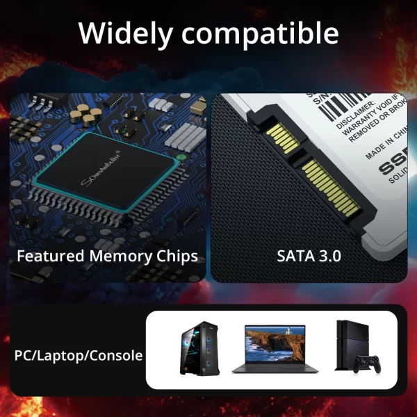 SomnAmbulist SSD 2.5 64GB 128GB 256GB 512GB for Laptop Desktop Solid State Drive Sata3 120GB 240GB 480GB - Imagem 6