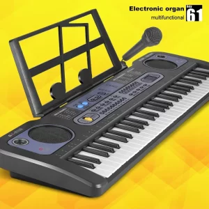 37/61 Keys Children Electronic Keyboard Piano with Microphone Beginner Musical Instrument Organ Educational Toys Gift for Kids