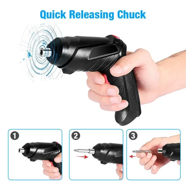 3.6v Power Tools Household Maintenance Repair 500mAh Lithium Battery Mini Household Electric Drill Rotated Cordless Screwdriver - Imagem 3