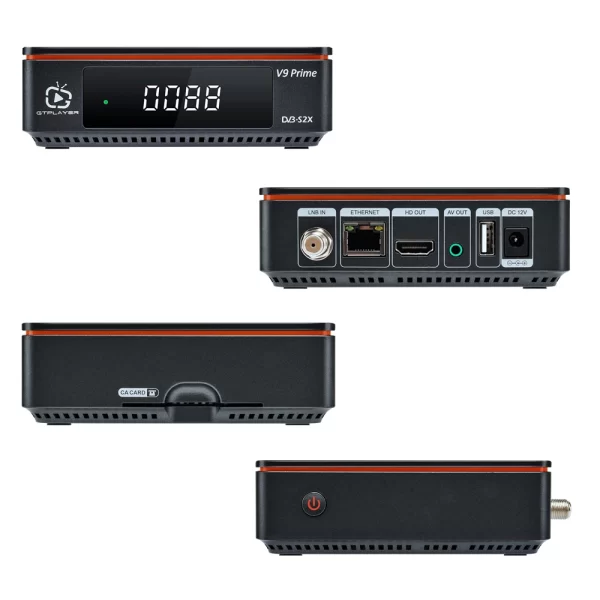 GTmedia V9 Prime DVB-S2X Receptor de Satélite WiFi Integrado Suporte HEVC Cartão CA Receptor de TV Full HD 1080P PVR Ready - Imagem 3