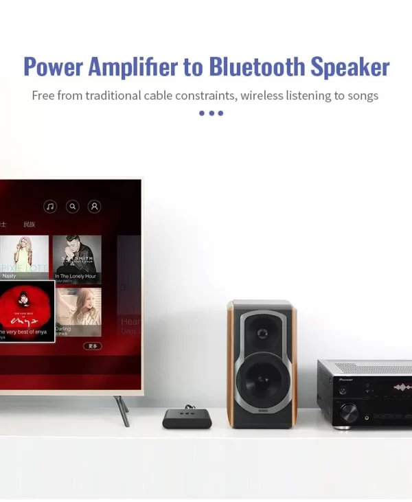 Bluetooth 5.0 Audio Receiver U Disk RCA 3.5mm 3.5 AUX Jack Stereo Music Wireless Adapter with Mic For Car Kit Speaker Amplifier - Imagem 3