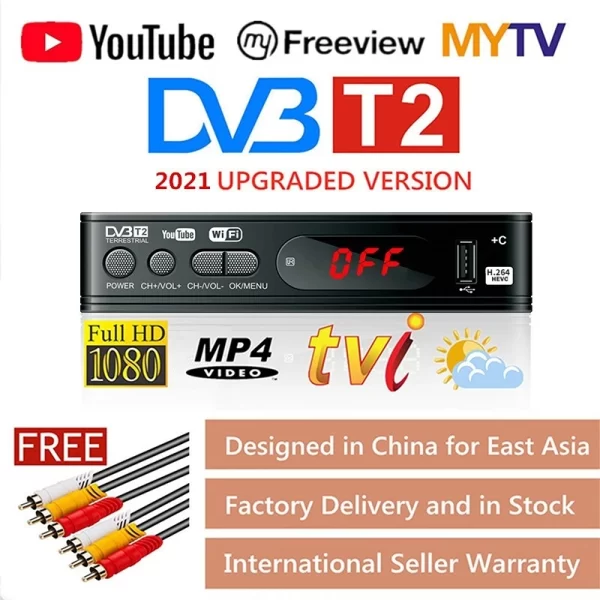 HD 1080p Tv Tuner Dvb T2 VGA Dvb-T2 For Monitor Adapter USB2.0 Tuner Receiver Satellite Decoder Dvbt2 Mutiple Language Manual - Imagem 4
