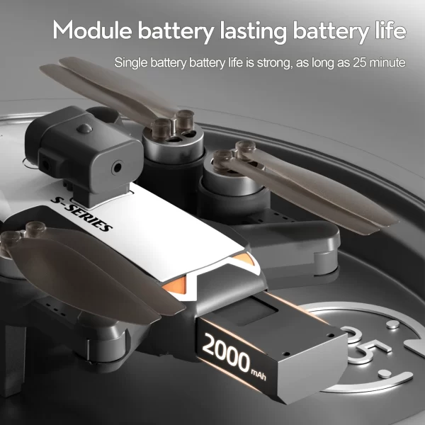 New S2S Mini Drone Profesional 8K HD Camera Fly 25Min Obstacle Avoidance Brushless Foldable Quadcopter Optical Flow RC Dron - Imagem 6