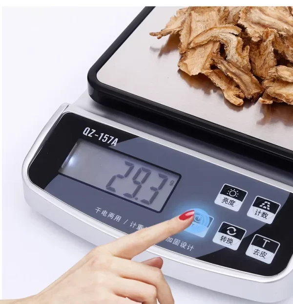 QZ-157A Electronic Scale USB Charge Precision Kitchen Balance Food Scale Household Coffee Scale Smart Digital Baking - Imagem 4