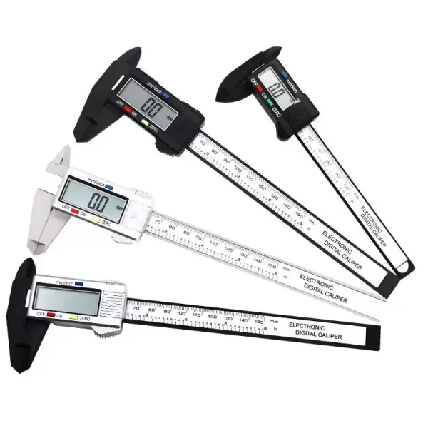 150mm 100mm Electronic Digital Caliper Carbon Fiber Dial Vernier Caliper Gauge Micrometer Measuring Tool Digital Ruler - Imagem 5