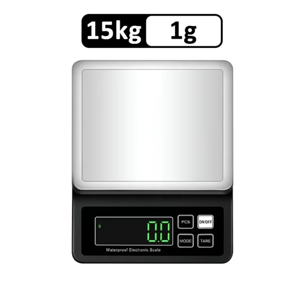 Fully Waterproof Kitchen Scale USB 0.1g/1g High Precision Electronic Balance 304 Stainless Steel Scales with Counting Function - Imagem 7