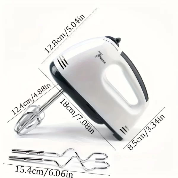 Electric Hand Mixer Kitchen Beater Spiral Whisk Stand Cake Baking Food Blender Egg Beater Cream Dough Hand Electric Mixer - Imagem 2