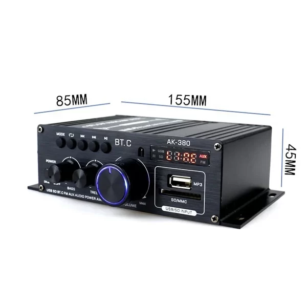 AK380/G8/AK370/AK270/AK170 800W 12V Home Car Hifi Power Amplifier Stereo BASS Audio Amp Speaker Class D Car Home Sound Power Amp - Imagem 3