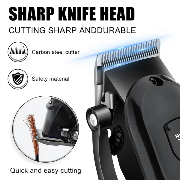 HIENA hair clipper Shaver Professional electric scissors push Barber shop hair trimmers Hair cutting machine trimmer for men - Imagem 5