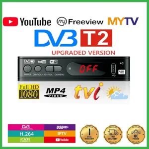 HD 1080p Tv Tuner Dvb T2 VGA Dvb-T2 For Monitor Adapter USB2.0 Tuner Receiver Satellite Decoder Dvbt2 Mutiple Language Manual
