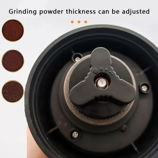 Moedor de café elétrico com rebarbas ajustáveis, moedor cônico de grãos de café com carregamento USB, moedor de grãos de café em cerâmica - Imagem 4