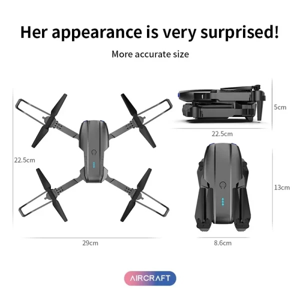QJ E99 K3 Pro HD 4k Drone Dual Camera High Hold Mode Foldable Mini WIFI Aerial Photography RC Quadcopter Toys Helicopter Dron - Imagem 6