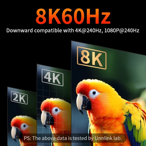 Unnlink 4K 240Hz HDMI + DP Dual Monitor KVM Switch 2 Monitor 2 Computer 8K 60Hz with USB 3.0 for Win/Mac PC Share Mouse Keyboard - Imagem 5