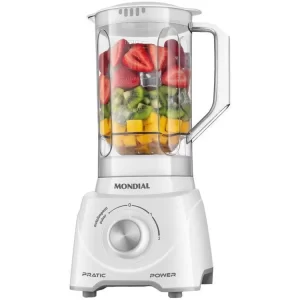 Mondial Pratic Power L-97-W 2 Speed Blender + Pulsar 550W White-110V