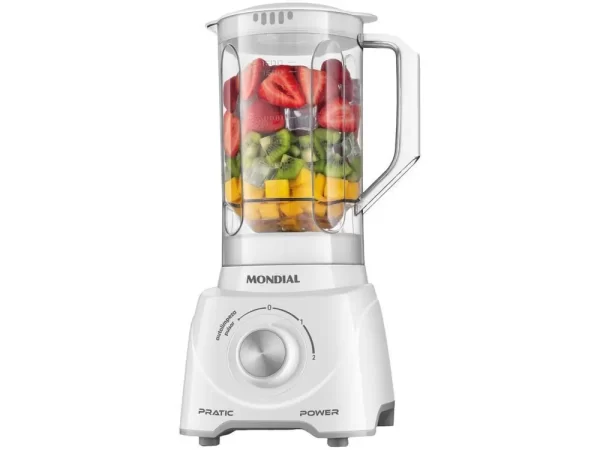 Mondial Pratic Power L-97-W 2 Speed Blender + Pulsar 550W White-110V