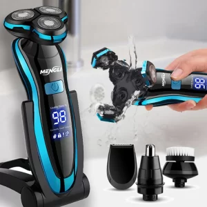 Barbeador Elétrico Barbeador Elétrico Máquina de Cortar Pelos Corporais Máquina de Barbear para Homens Mulheres Máquina de Cortar Barba Rotativa Aparador À Prova D'água