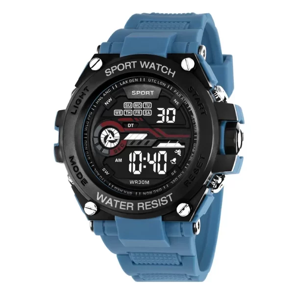 YIKAZE Men's Sports Watch Waterproof Man Sport Watches Multifuction LED Digital Military Watch Alarm Clock Electronic Wristwatch - Imagem 11