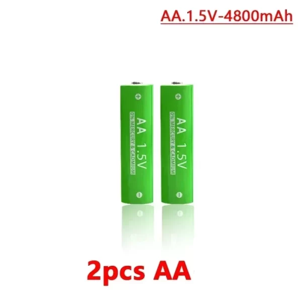 1.5V Rechargeable AA  AAA 4.8-3.8Ah Battery For Torch Toys Clock MP3 Player Replace Ni-Mh Battery Delivery within 15-25 days - Imagem 10