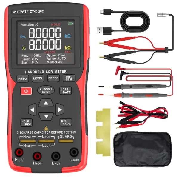 ZOYI ZT-MD1 Multimeter Intelligent Tweezers Lcr Digital Bridge Tester Automatic Measurement Of Resistance Capacitance And Indu - Imagem 8