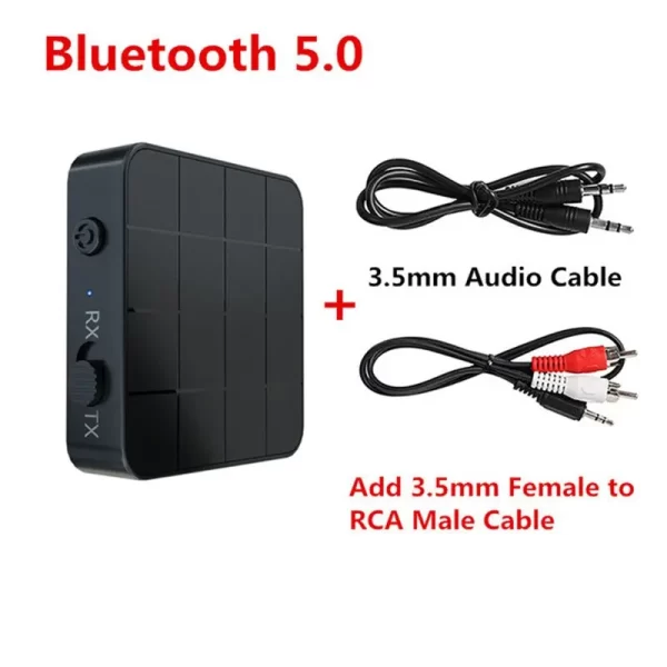 Bluetooth 5.0 Audio Receiver Transmitter 2 IN 1 RCA 3.5MM AUX Jack USB Dongle Stereo Wireless Adapters For Car TV PC Headphone - Imagem 7