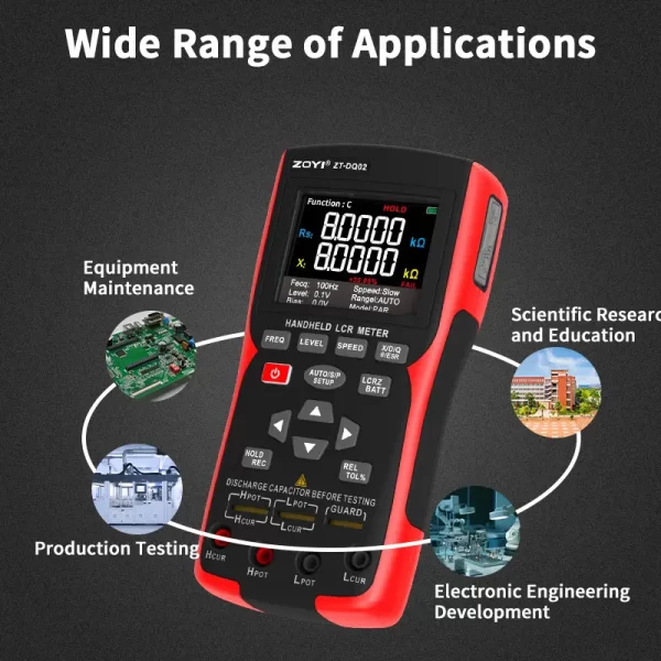 ZOYI ZT-MD1 Multimeter Intelligent Tweezers Lcr Digital Bridge Tester Automatic Measurement Of Resistance Capacitance And Indu - Imagem 5