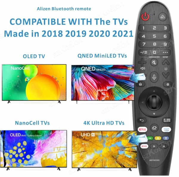 Replacement for LG Magic Remote Control with Pointer Voice Function for LG Smart TV UHD OLED QNED TVs Compatible Netflix Hot Key - Imagem 2