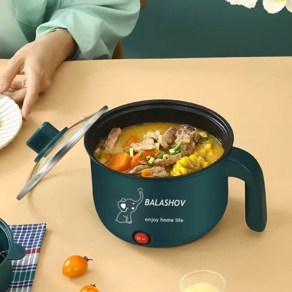 Mini Electric Cooker Non-stick Cooking 1-2 People Single/Double Hot Pot steamer Hot Pot Multifunction Electric Cooker for Home - Imagem 3