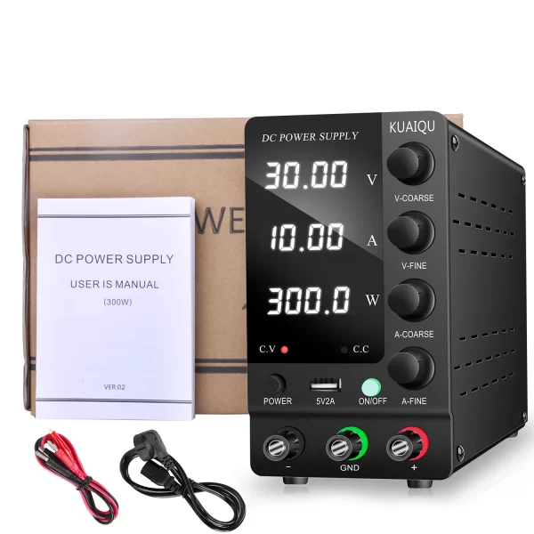 30V 10A DC Fonte de alimentação com display digital ajustável Mini fontes de alimentação de laboratório Regulador de tensão 60V 5A 120V 3A 32V 6A - Imagem 6