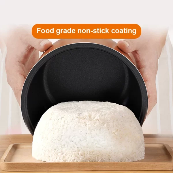 Portable Car Rice Cooker 2L Electric Truck Multi-Cooker Soup Porridge Cooking Food Steamer Electric Lunch Box 12V or 24V - Imagem 4