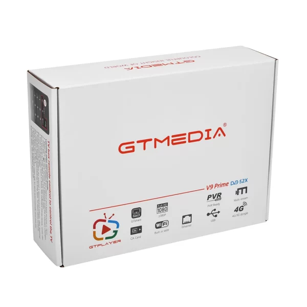 GTmedia V9 Prime DVB-S2X Receptor de Satélite WiFi Integrado Suporte HEVC Cartão CA Receptor de TV Full HD 1080P PVR Ready - Imagem 6