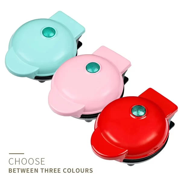 A Versatile Mini Waffle Maker With A Non-Stick Surface For Quick Breakfasts, Snacks And Desserts - Compact Roaster - Imagem 3