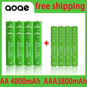 1.5V Rechargeable AA  AAA 4.8-3.8Ah Battery For Torch Toys Clock MP3 Player Replace Ni-Mh Battery Delivery within 15-25 days