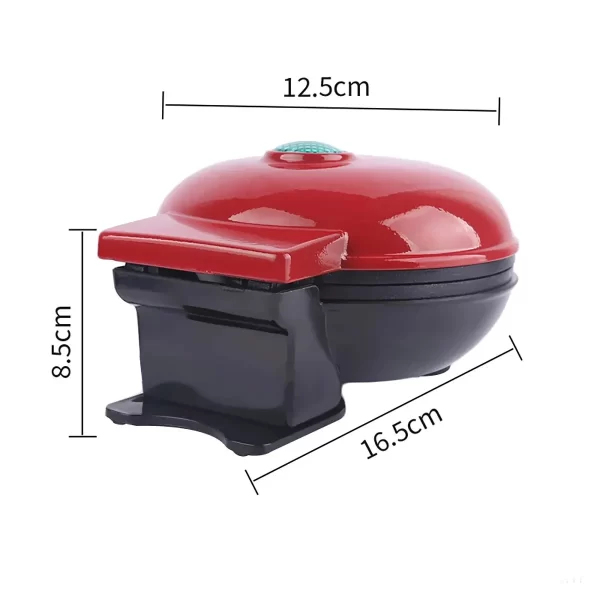 A Versatile Mini Waffle Maker With A Non-Stick Surface For Quick Breakfasts, Snacks And Desserts - Compact Roaster - Imagem 4