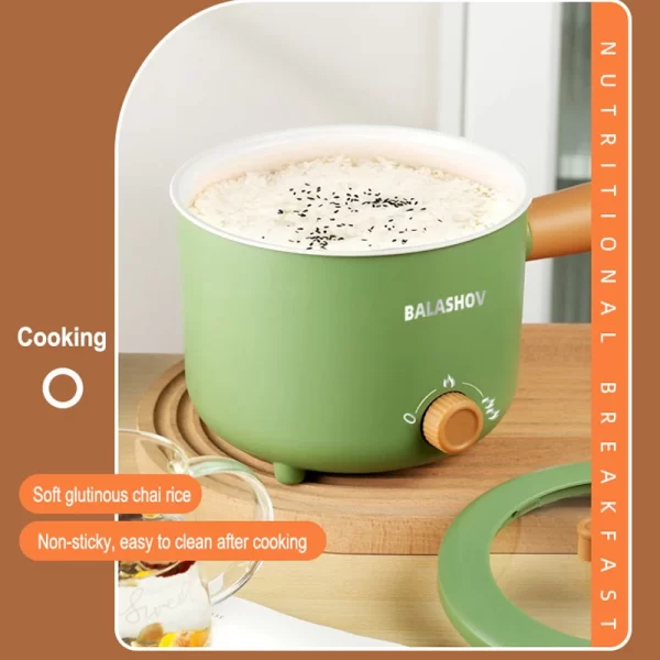 Electric Cooker Kitchen Appliance Double Layer Home for Hot Pot Cooking Soup Heater Multifunction Cooker Mini Non-stick Pan Pots - Imagem 2