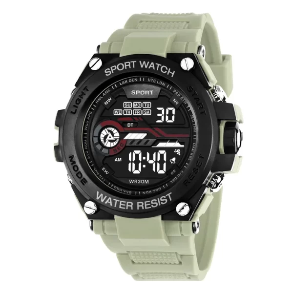 YIKAZE Men's Sports Watch Waterproof Man Sport Watches Multifuction LED Digital Military Watch Alarm Clock Electronic Wristwatch - Imagem 9