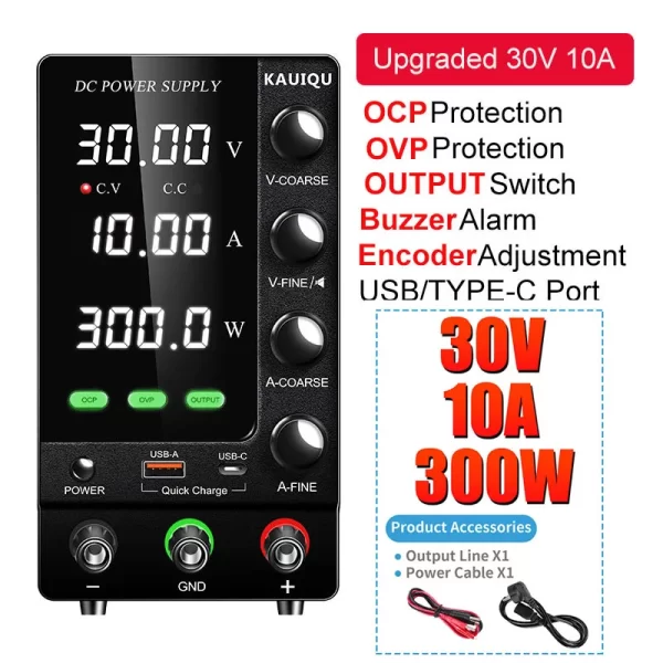 30V 10A DC Fonte de alimentação com display digital ajustável Mini fontes de alimentação de laboratório Regulador de tensão 60V 5A 120V 3A 32V 6A - Imagem 15