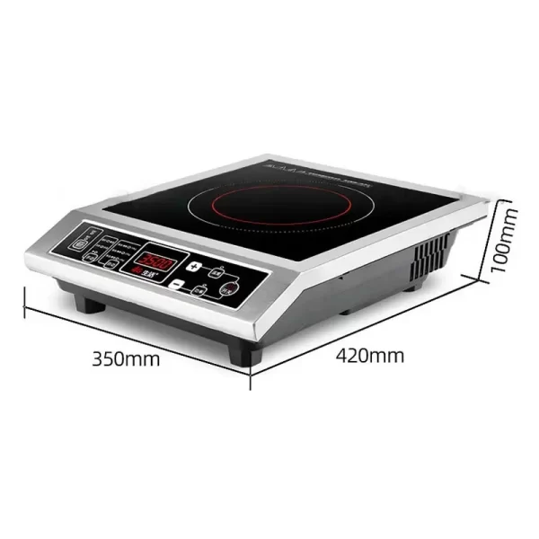 3500W Induction Cooker Commercial high-power single-head Electromagnetic Stove button control maximum load-bearing 50KG 220V - Imagem 6