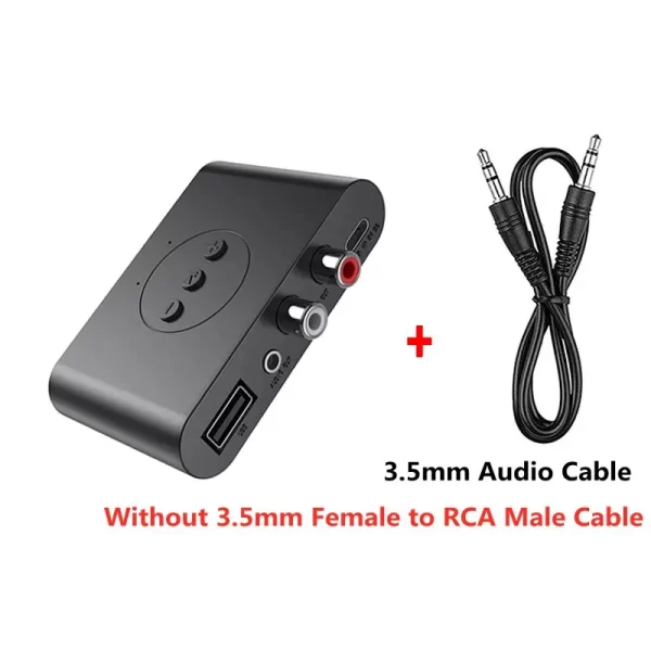 Bluetooth 5.0 Audio Receiver U Disk RCA 3.5mm 3.5 AUX Jack Stereo Music Wireless Adapter with Mic For Car Kit Speaker Amplifier - Imagem 8