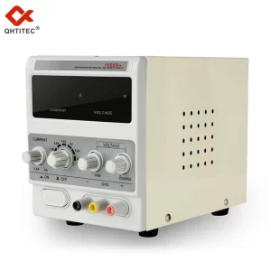 QHTITEC DC Regulated Power Supply Adjustable Digital display 15V 2A Bench Power-Supplies Voltage Regulator 220V 50/60HZ