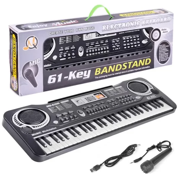 37/61 Keys Children Electronic Keyboard Piano with Microphone Beginner Musical Instrument Organ Educational Toys Gift for Kids - Imagem 7